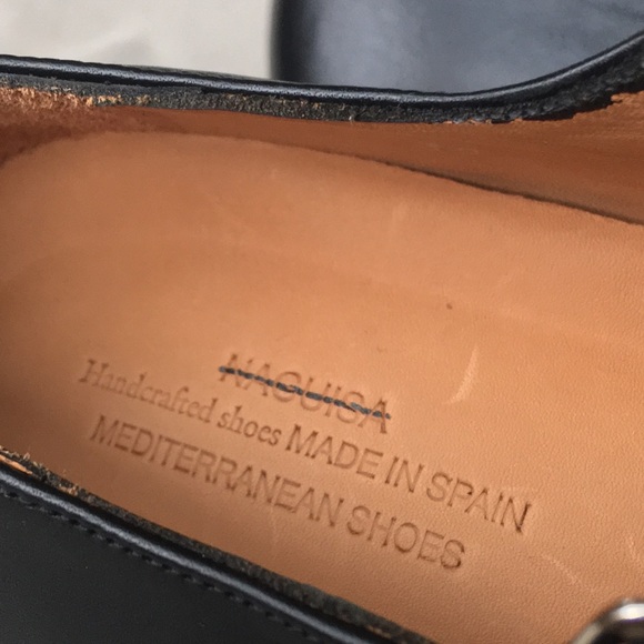 New Naguisa Berri Black Leather Mary Jane Flats 39 - Picture 5 of 11